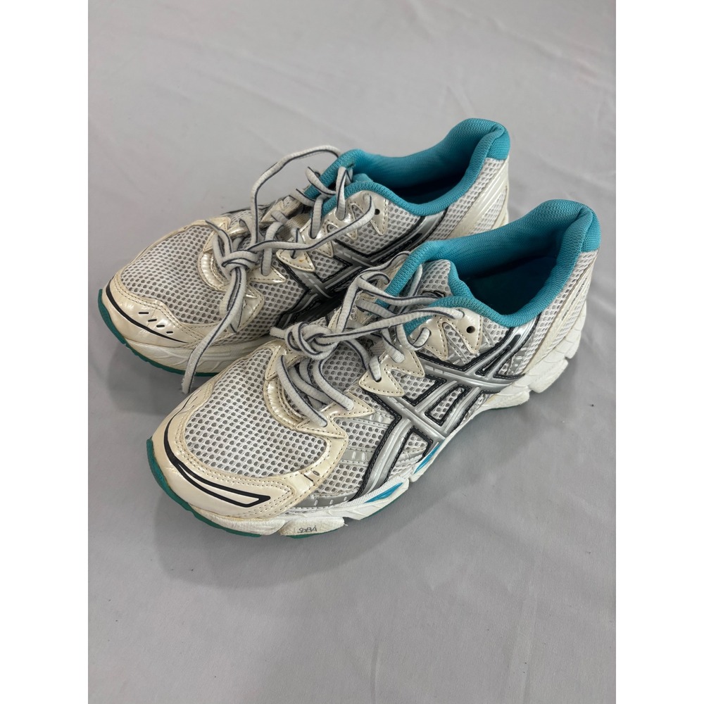 Asics Gel-Phoenix 5 Women Running Shoes White Teal Silver T273N Size 9.5